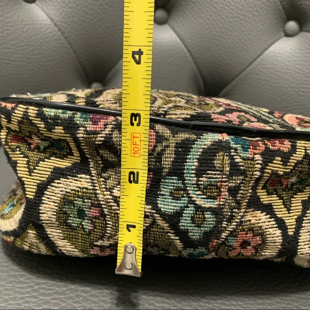Vintage Tapestry Floral Travel Shoe Bag